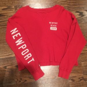 Newport Beach red long sleeve